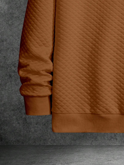Men's Drop Shoulder Plain Long Sleeve Going Out Casual Sweatshirt