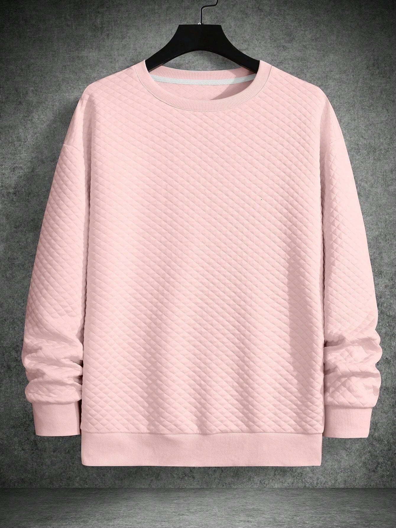 Men's Drop Shoulder Plain Long Sleeve Going Out Casual Sweatshirt