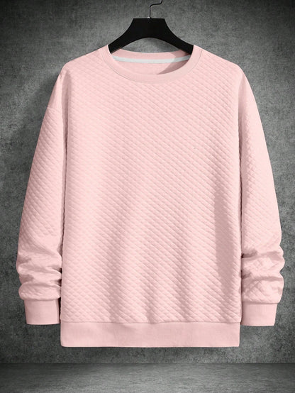 Men's Drop Shoulder Plain Long Sleeve Going Out Casual Sweatshirt