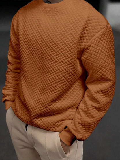 Men's Drop Shoulder Plain Long Sleeve Going Out Casual Sweatshirt