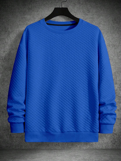 Men's Drop Shoulder Plain Long Sleeve Going Out Casual Sweatshirt