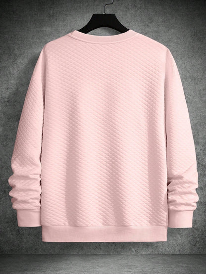 Men's Drop Shoulder Plain Long Sleeve Going Out Casual Sweatshirt
