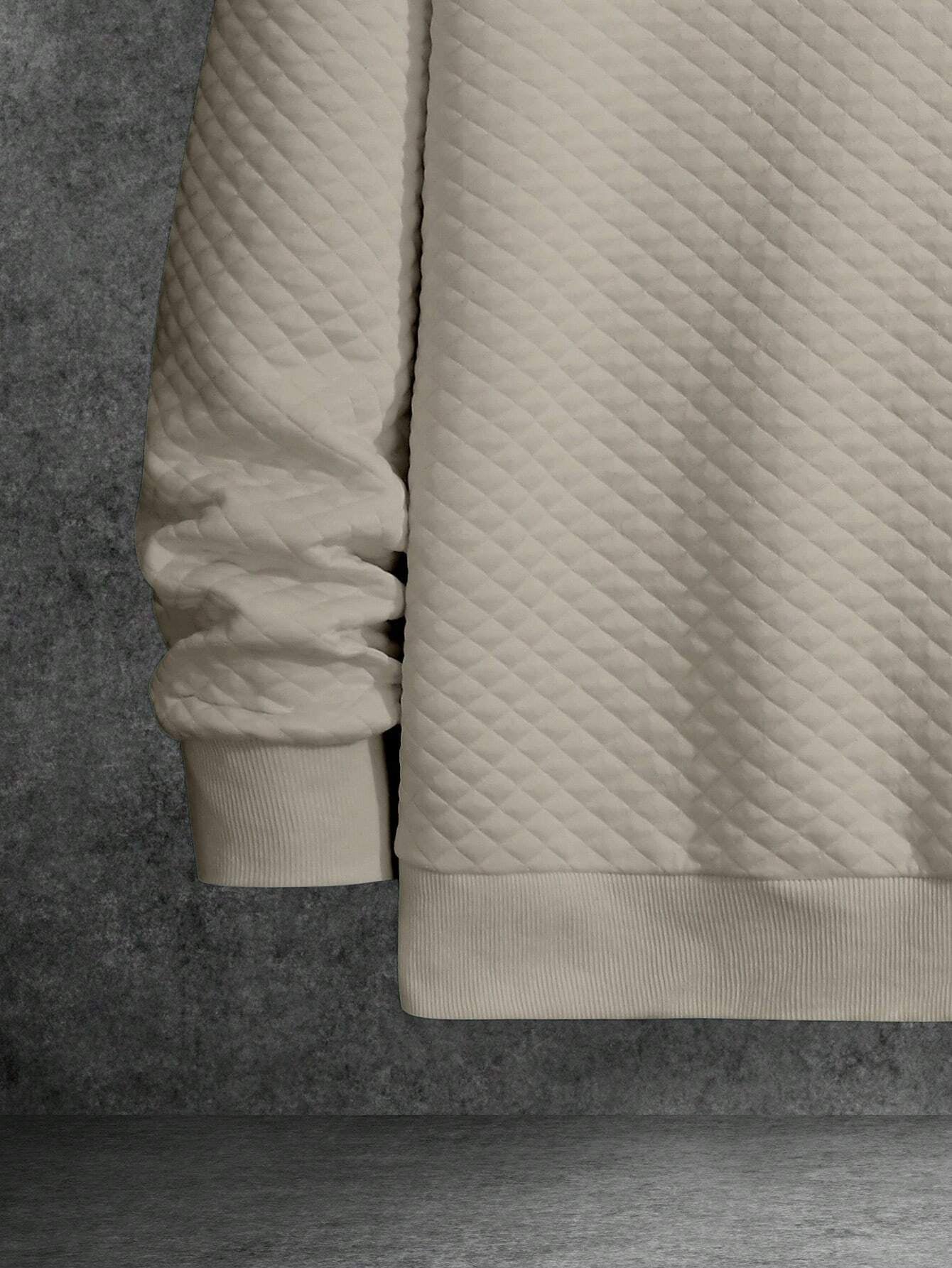 Men's Drop Shoulder Plain Long Sleeve Going Out Casual Sweatshirt