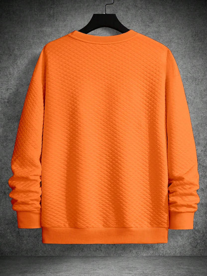Men's Drop Shoulder Plain Long Sleeve Going Out Casual Sweatshirt
