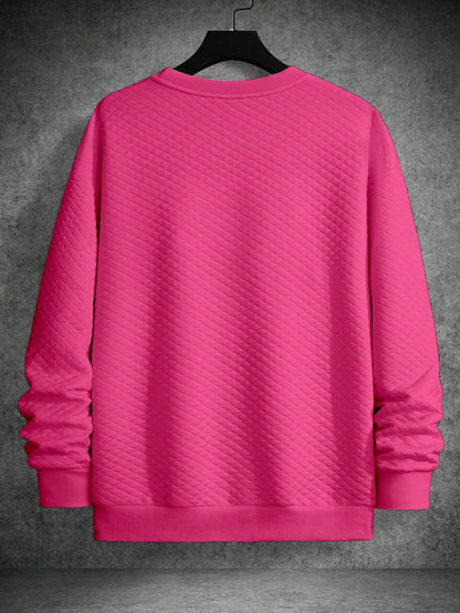 Men's Drop Shoulder Plain Long Sleeve Going Out Casual Sweatshirt