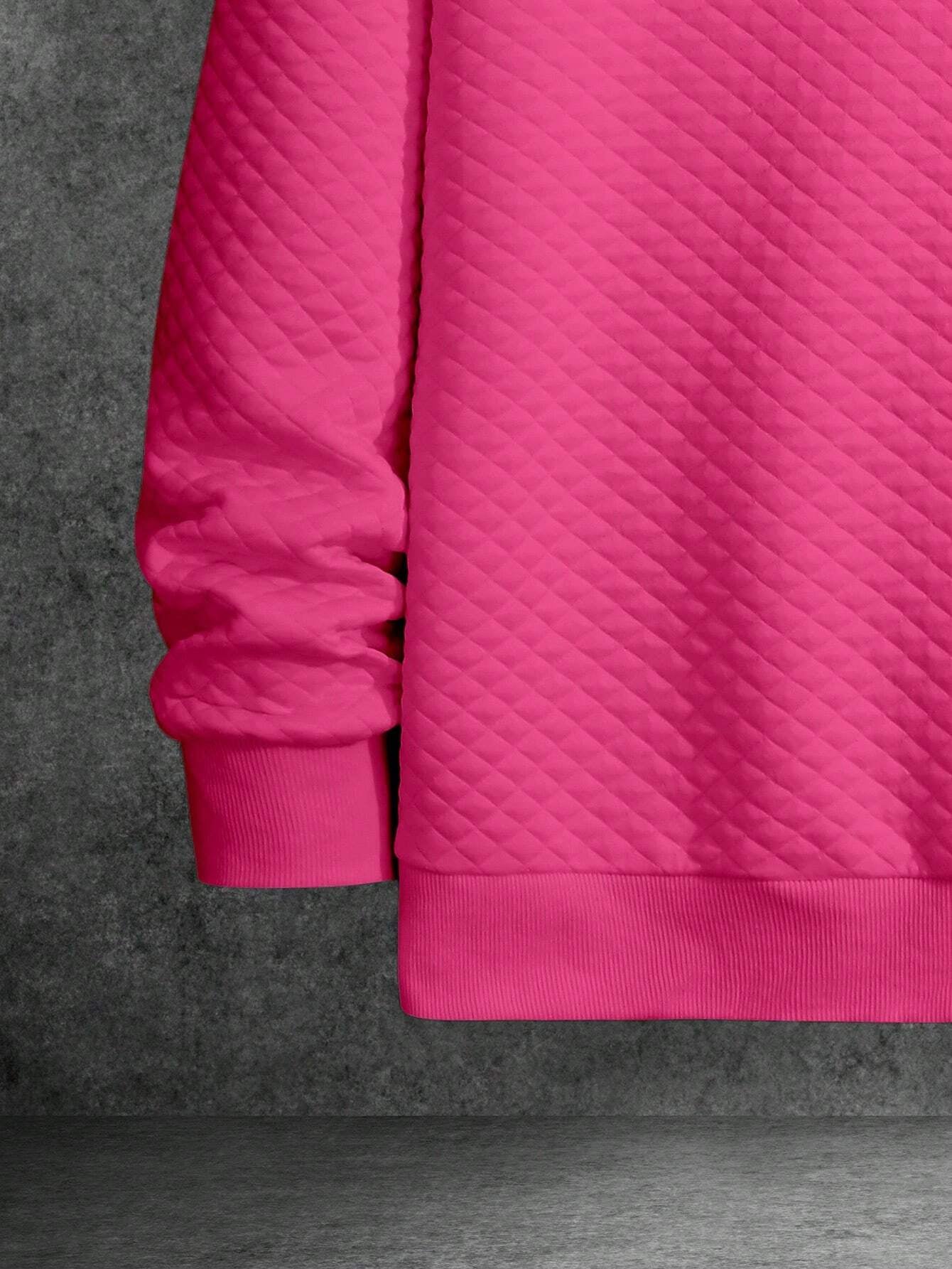 Men's Drop Shoulder Plain Long Sleeve Going Out Casual Sweatshirt