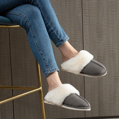 Cozy Faux Fur Women’s Slippers - Warm, Comfy, and Anti-Slip Indoor & Outdoor Shoes with Memory Foam