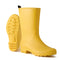 Rubber Wide Calf Rain Boots for Women Yellow Size 10