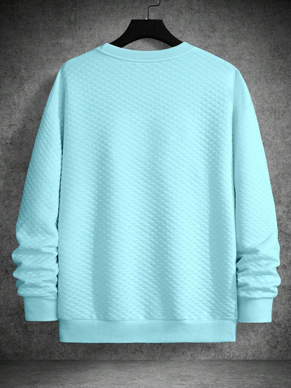 Men's Drop Shoulder Plain Long Sleeve Going Out Casual Sweatshirt